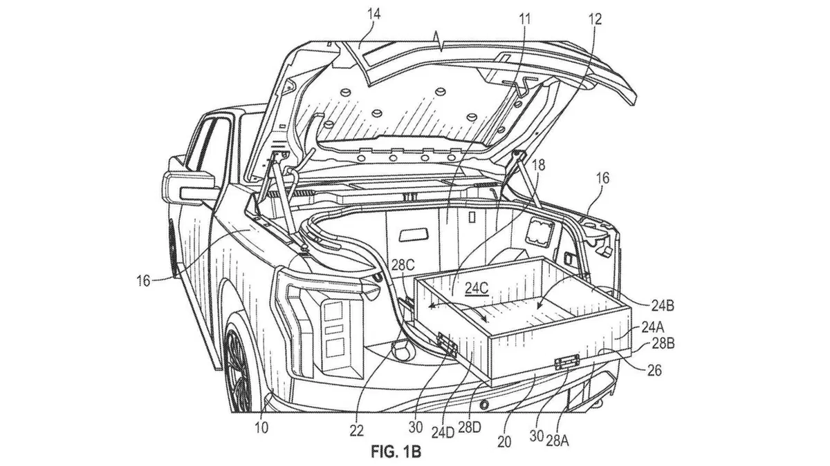 Stellantis: brevettato il carica-oggetti sui pick-up senza sforzo