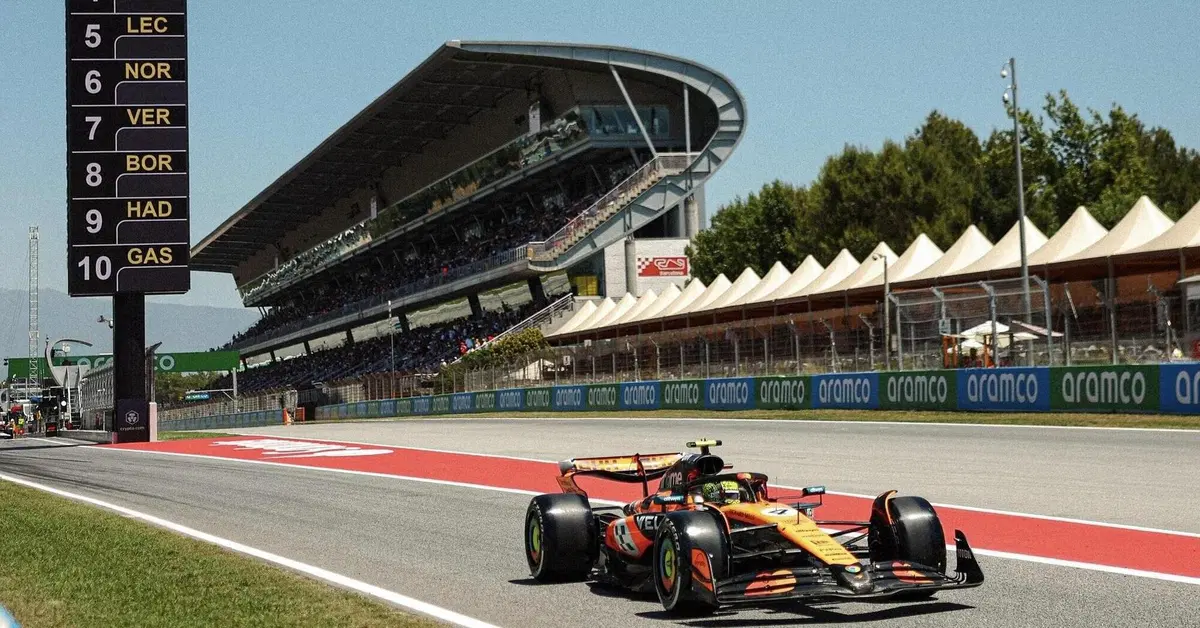 F1. GP Spagna: Norris comanda la FP1, occhi puntati sulla nuova direttiva tecnica. Ferrari competitiva sul passo gara
