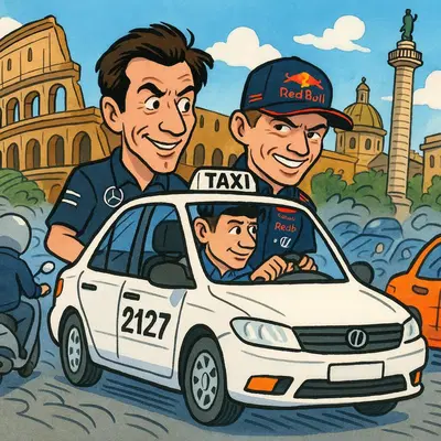 "Verstappen come i tassisti romani": la battuta di Toto Wolff fa infuriare i conducenti della Capitale