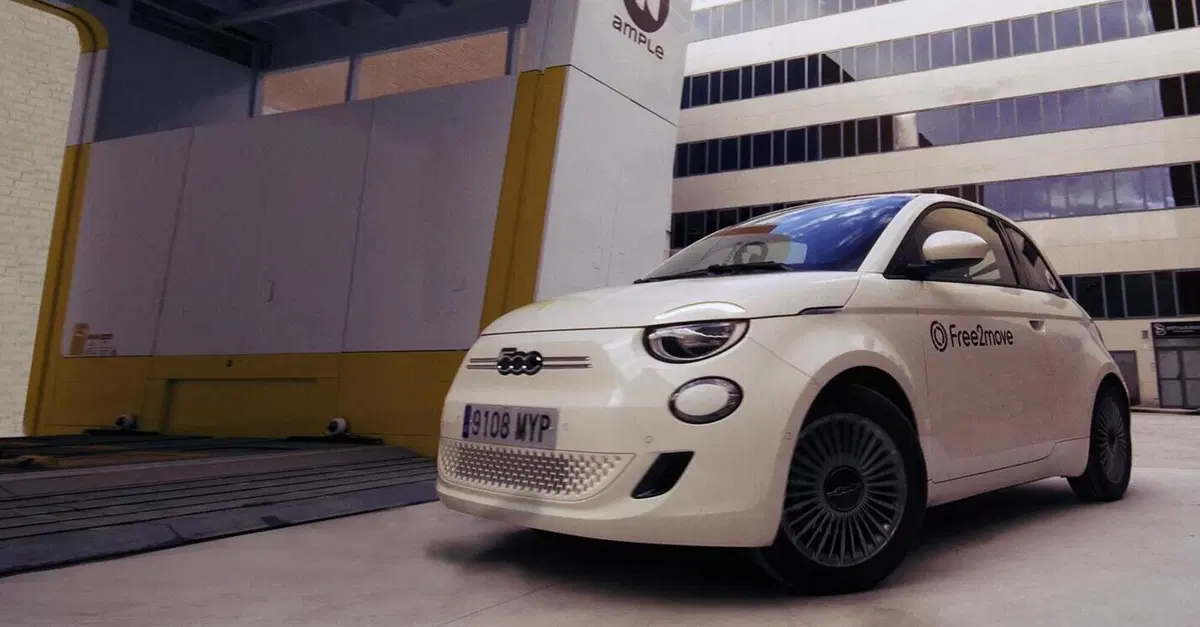 Fiat: arrivano le batterie intercambiabili in 5 minuti per la 500e, come il battery swap di NIO [VIDEO]