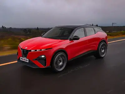 Alfa Romeo Stelvio: il render fedele ai brevetti, la "coda" scivola un po'...