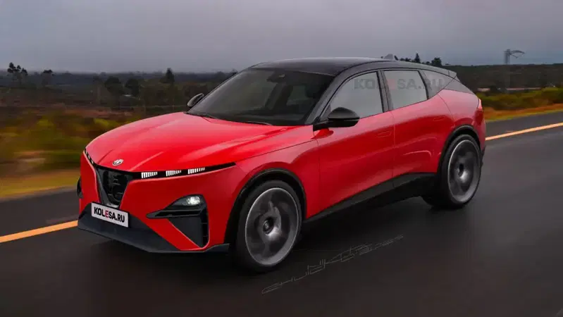 Alfa Romeo Stelvio: il render fedele ai brevetti, la "coda" scivola un po'...
