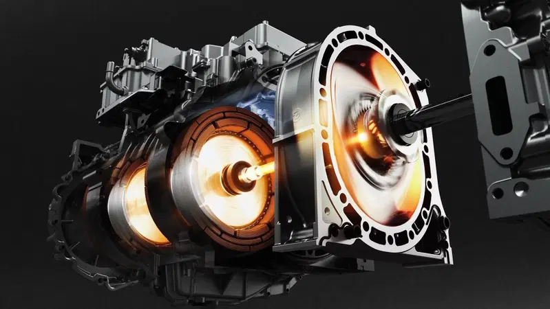 Il motore rotativo a due rotori e sistema EV del concept