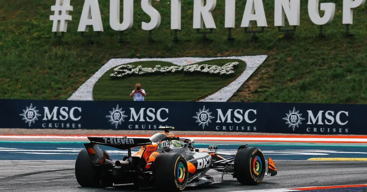 F1. GP Austria 2025: doppietta McLaren in FP2 con Norris-Piastri. Verstappen 3&deg;, Leclerc 5&deg;, Hamilton solo 10&deg;