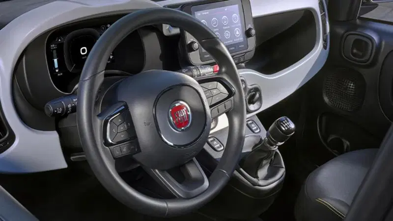Gli interni della Fiat Panda