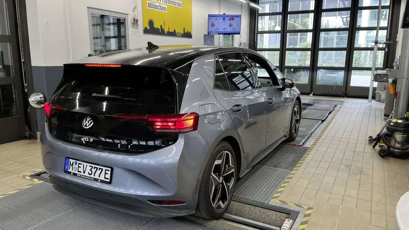 Test effettuato dall'ADAC sulla Volkswagen ID.3