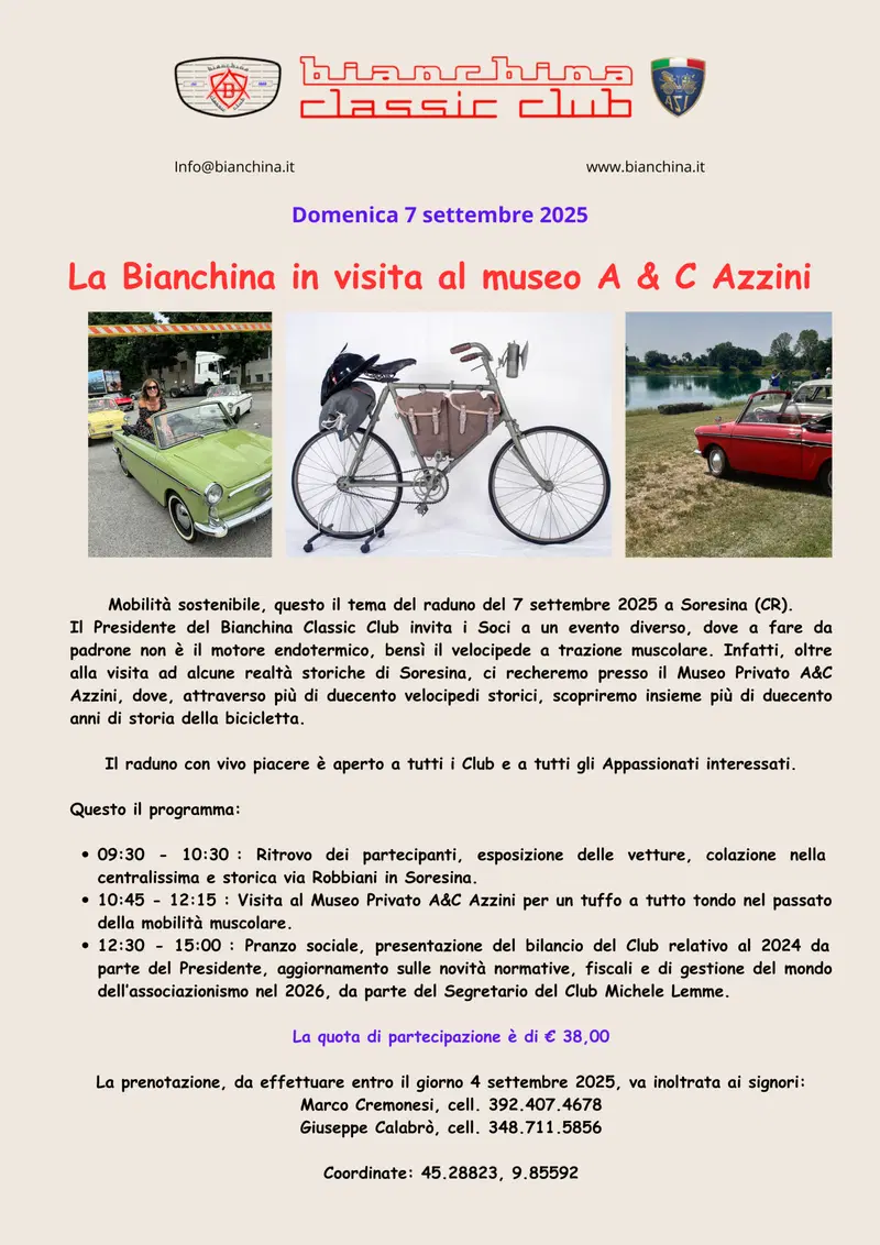 Locandina primo evento in Sorresina