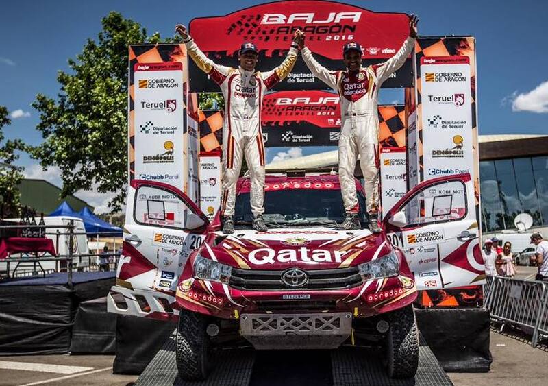 Baja Spagna. Super Al Attiyah (Toyota) e Super Barreda (Honda)