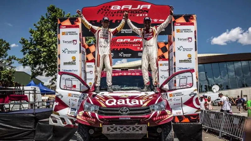 Baja Spagna. Super Al Attiyah (Toyota) e Super Barreda (Honda)