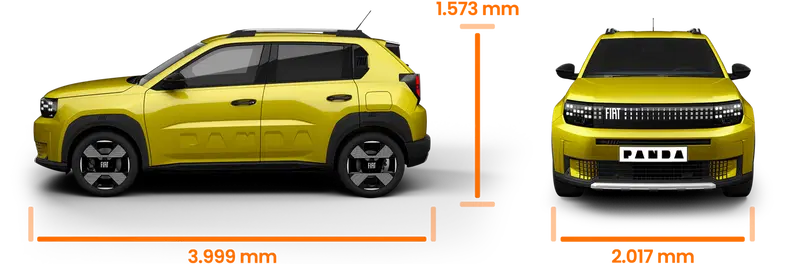 Dimensioni di nuova Fiat Grande Panda
