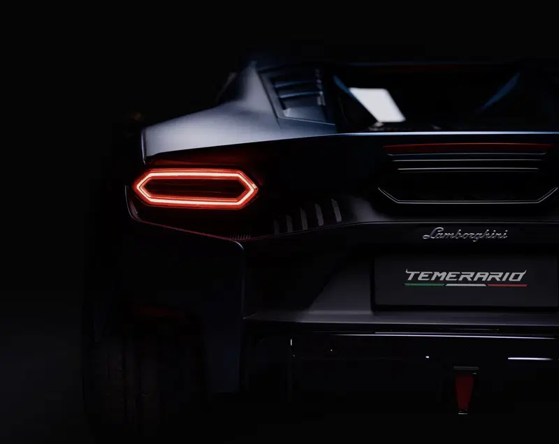 Posteriore della Lamborghini Temerario