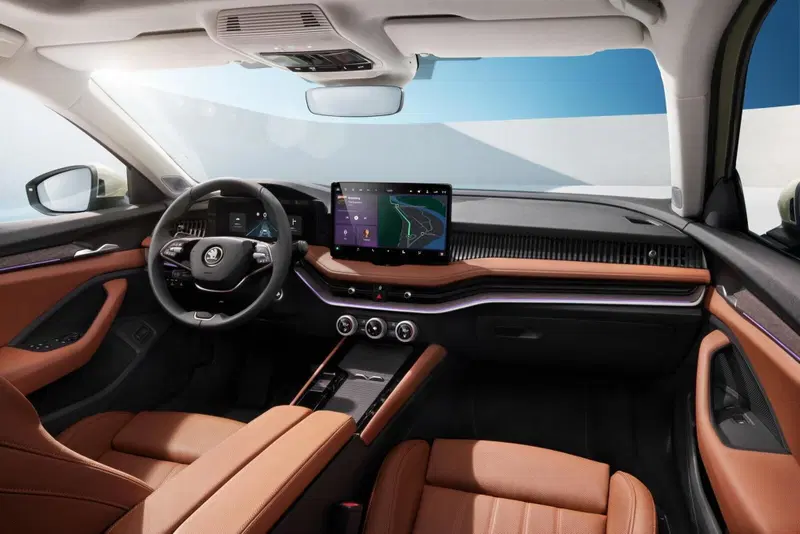 Gli interni della Skoda Superb Wagon