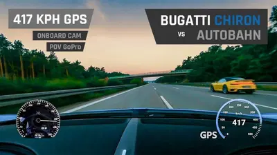 Bugatti Chiron a 417 km/h sull&rsquo;Autobahn: il video shock che fa infuriare la Germania