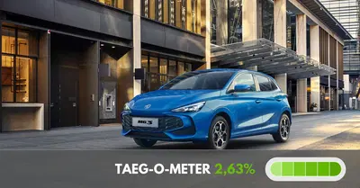 MG tasso zero per il finanziamento di MG3 con l'offerta