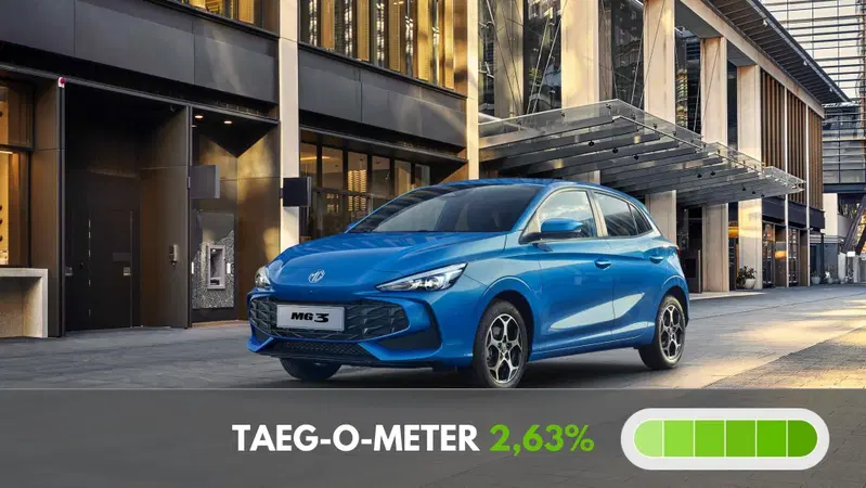 MG tasso zero per il finanziamento di MG3 con l'offerta