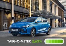 MG tasso zero per il finanziamento di MG3 con l'offerta