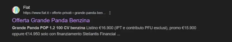 Ricerca "grande panda benzina 14.950"