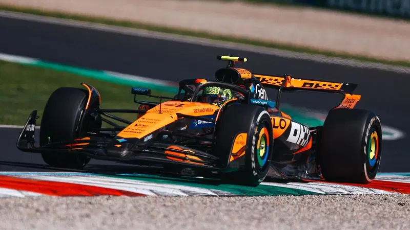 F1. GP Monza: Norris vola in FP3 davanti a Leclerc a 21 millesimi. Ferrari aggressiva con ala scarica