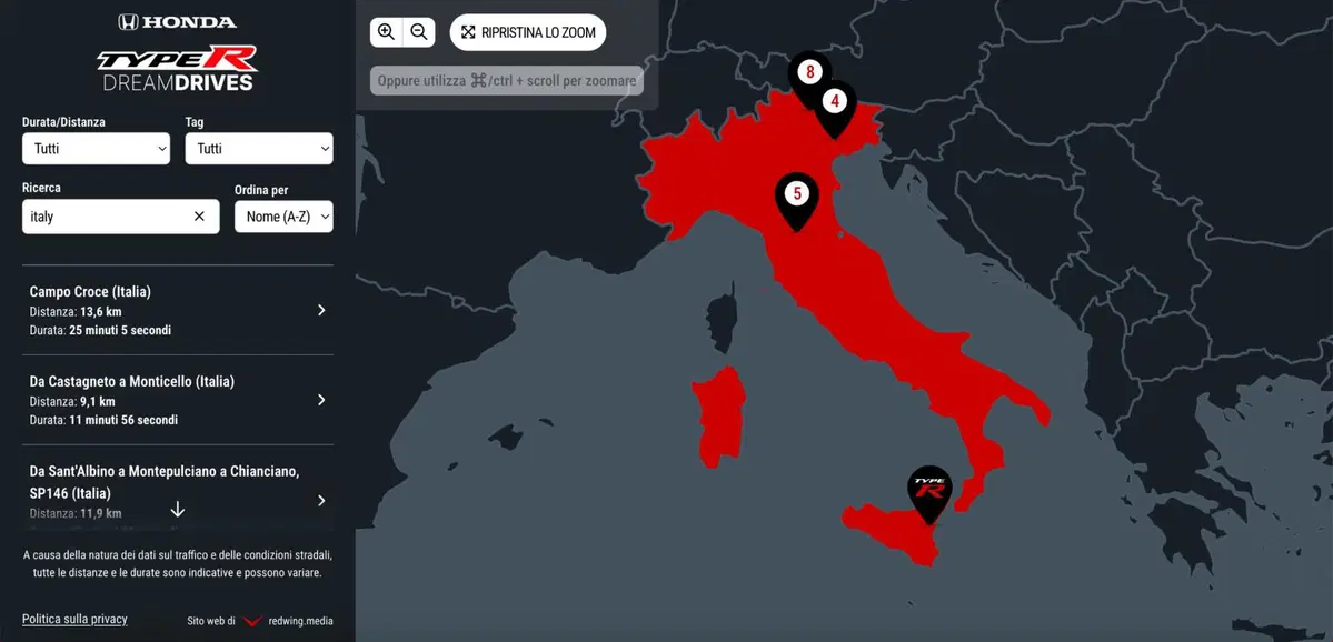 Honda Dream Drives: 127 strade da sogno per celebrare 30 anni di Civic Type R in Europa (4)