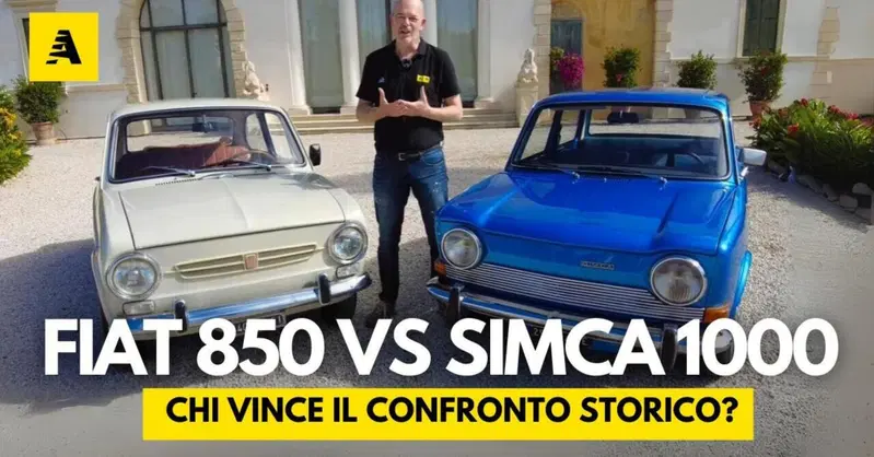 Fiat 850 vs Simca 1000: la SFIDA FINALE tra due icone degli anni &rsquo;60! [VIDEO]