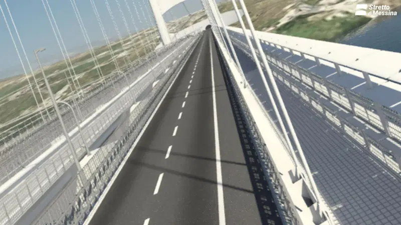 Carreggiata del ponte sullo Stretto
