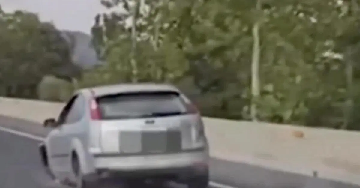 Sciame di scintille a Maiorca: donna ubriaca guida una Ford Focus senza due ruote per 14 km