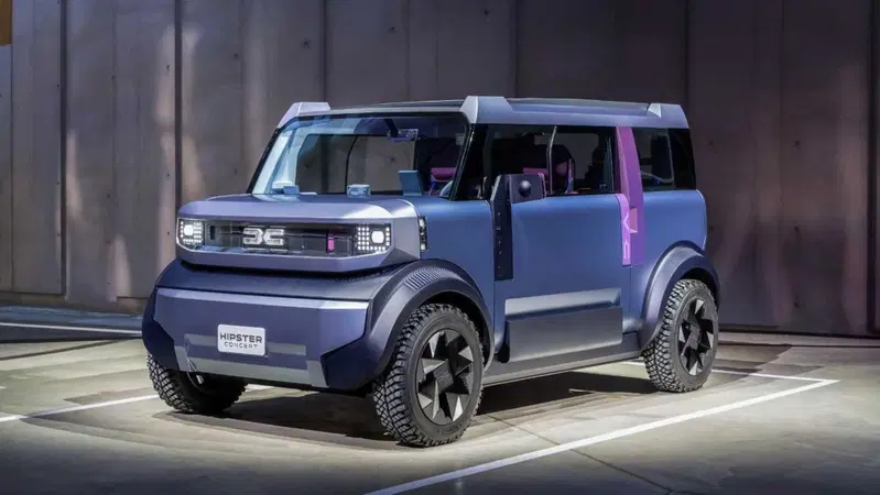 Dacia Hipster Concept: la minicar elettrica da 3 metri con 4 posti veri e bagagliaio da 500 litri