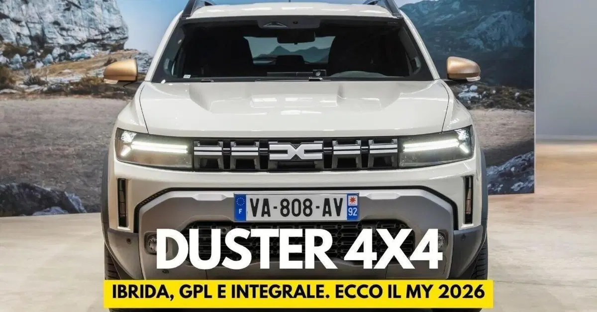 Dacia Duster e Bigster 4x4: arriva l'ibrido integrale con GPL da 150 CV e motore elettrico posteriore [VIDEO]
