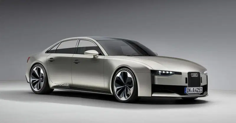 Ecco la nuova Audi A4 E-Tron che arriver&agrave; nel 2028: ispirata alla TT e pronta a sfidare le concorrenti tedesche 