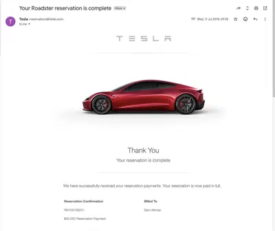 Il CEO di ChatGPT, Sam Altman, contro Tesla: &ldquo;Aspetto la Roadster da sette anni, ma non riesco nemmeno ad annullare l&rsquo;ordine&rdquo;