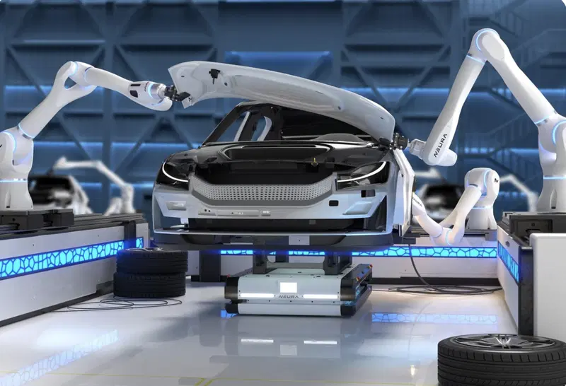 Bracci robotici all'opera