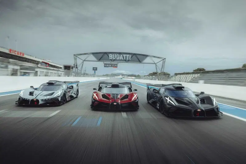 Tre Bugatti Bolide