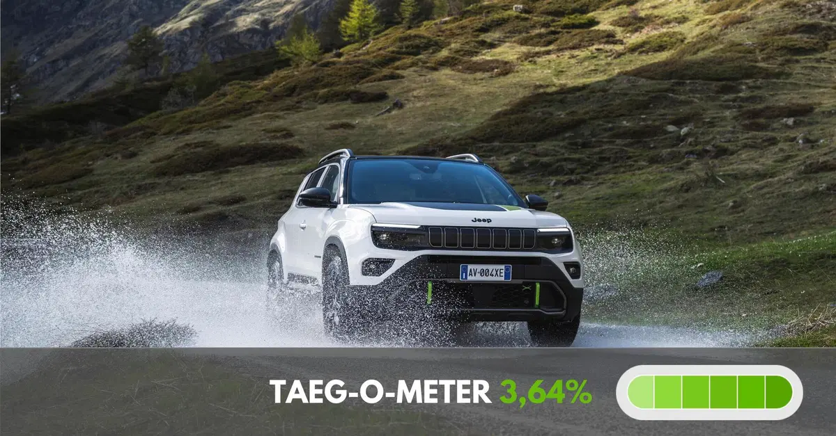 Jeep Avenger promozione con finanziamento senza maxirata