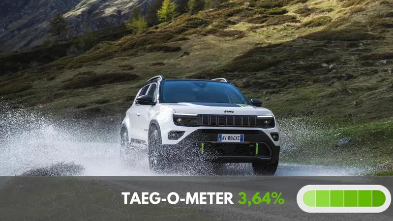 Jeep Avenger promozione con finanziamento senza maxirata