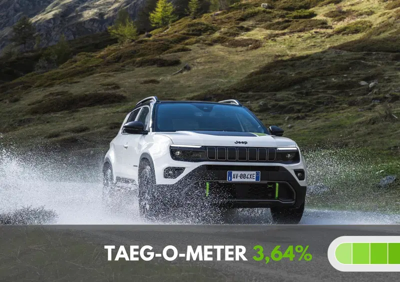Jeep Avenger promozione con finanziamento senza maxirata