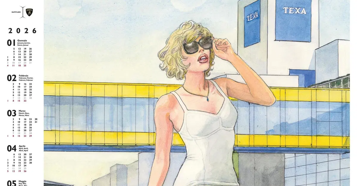TEXA, il calendario 2026 firmato Milo Manara celebra Lamborghini e guarda al futuro dell&rsquo;azienda