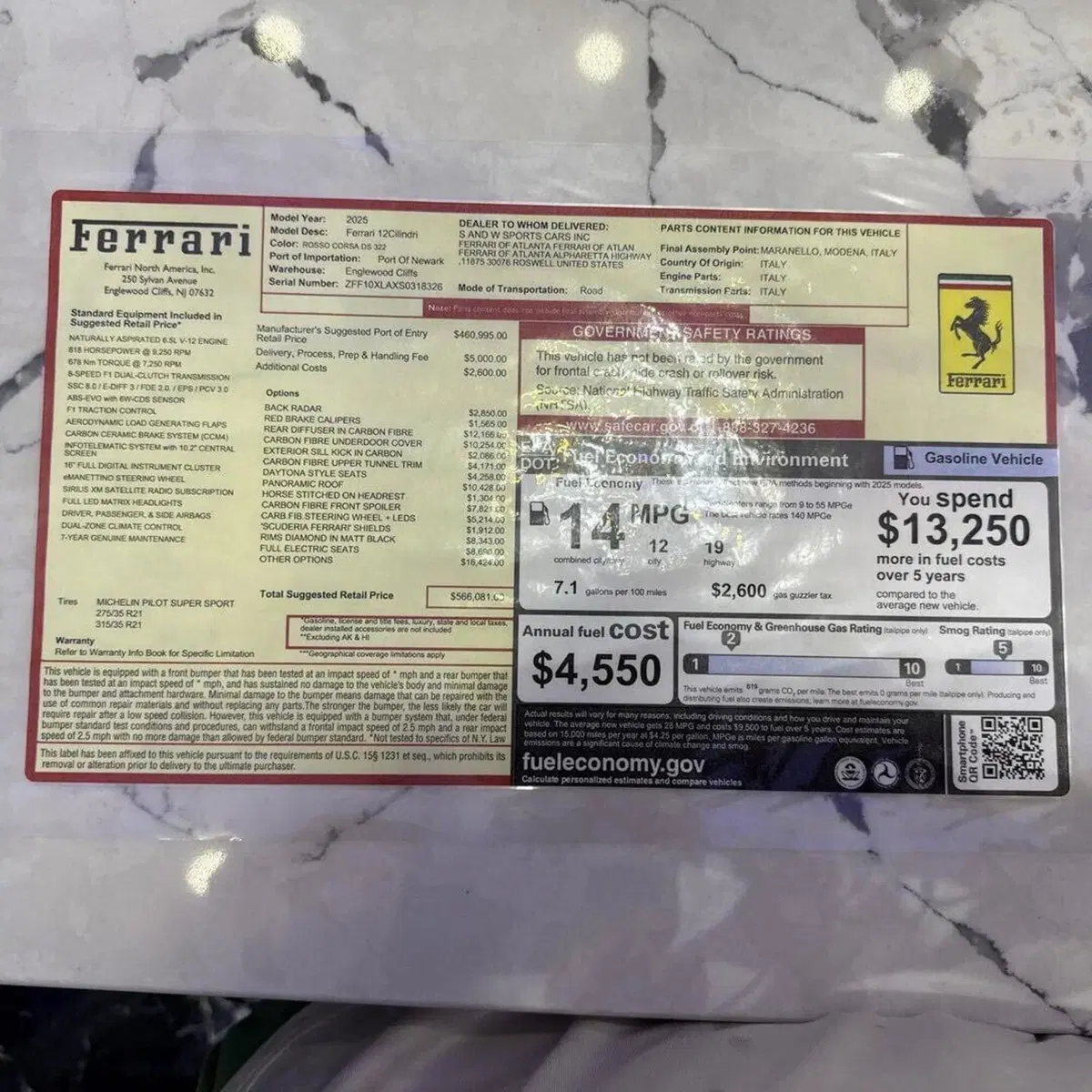 Compra una Ferrari 12Cilindri, investe un pedone dopo 820 km e la rimette in vendita (5)
