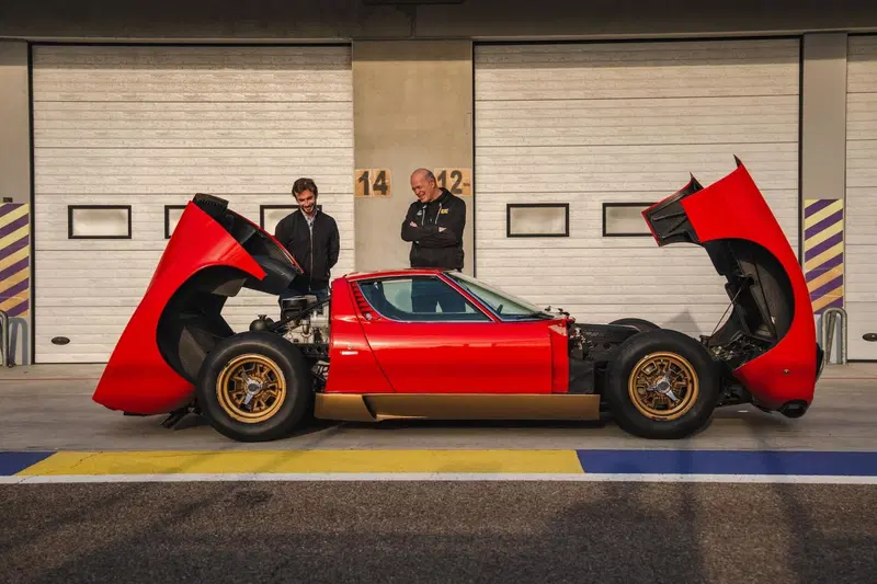 Ferruccio Lamborghini Jr, nipote del fondatore della Casa di Sant'Agata, in compagnia del nostro Claudio Pavanello