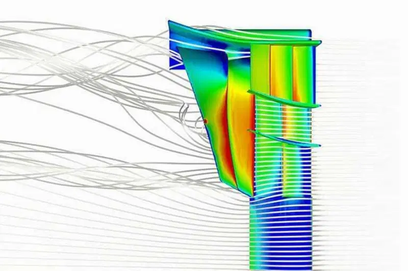 CFD del main plane e dell'endplate