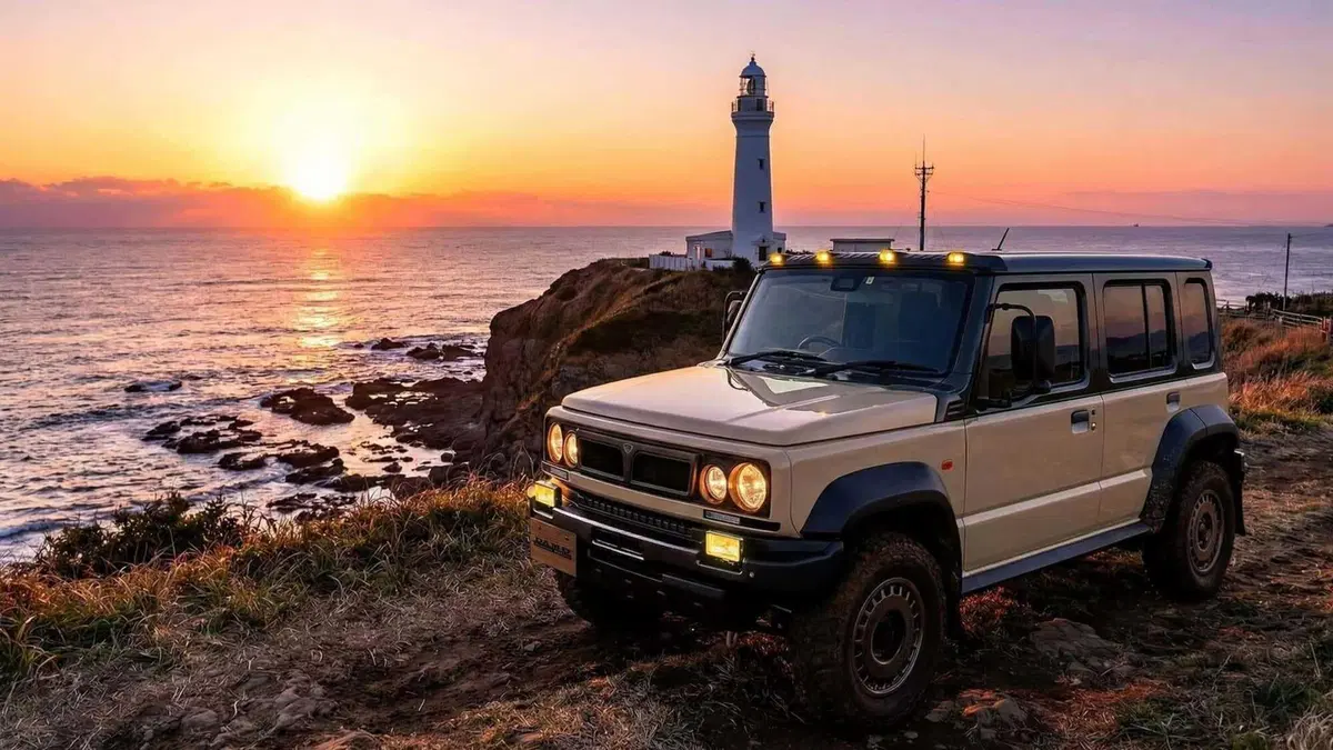 Suzuki Jimny 5 porte by Damd: il frontale Lancia che fa impazzire il Giappone (2)