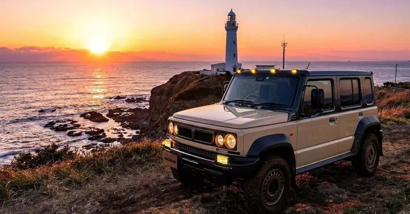 Suzuki Jimny 5 porte by Damd: il frontale Lancia che fa impazzire il Giappone