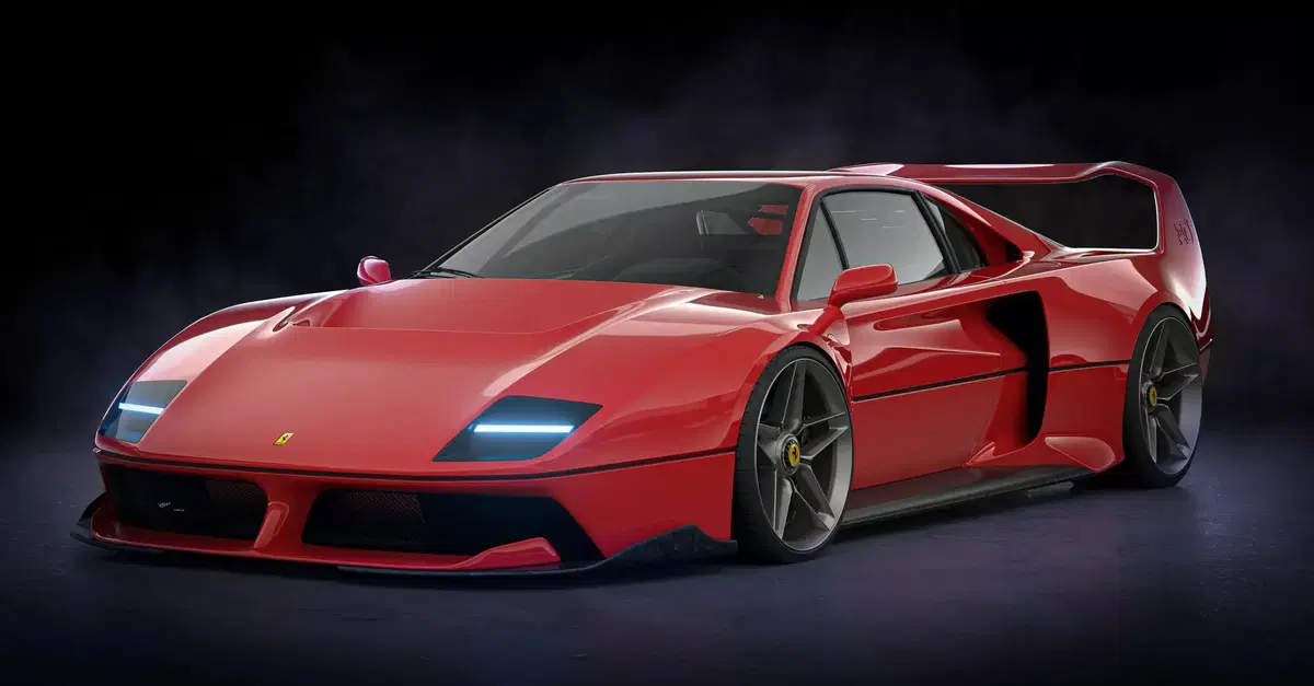 Ferrari F40 Widebody Concept: come sarebbe oggi la leggenda degli anni &rsquo;80