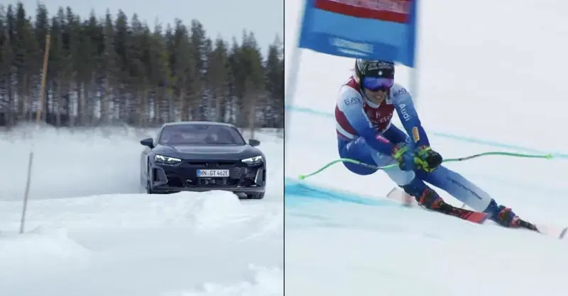  Federica Brignone, la medaglia d'oro olimpica al SuperG di Milano Cortina 2026 e l'Audi RS e-tron GT