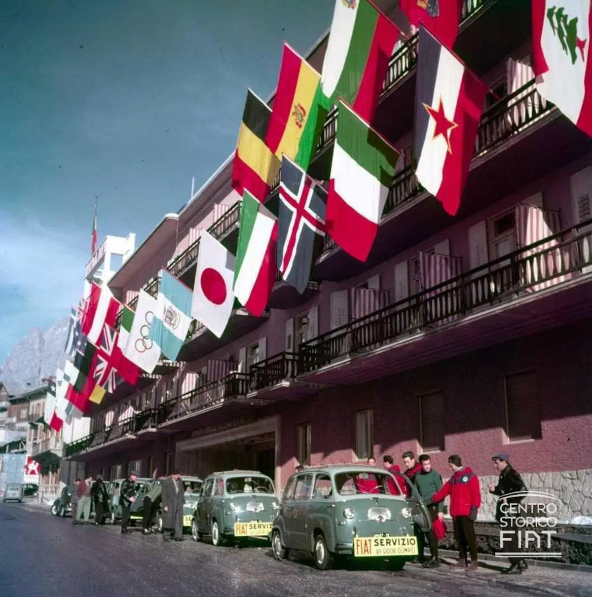 Fiat 600 Multipla: la prima auto ufficiale dei Giochi Olimpici Invernali