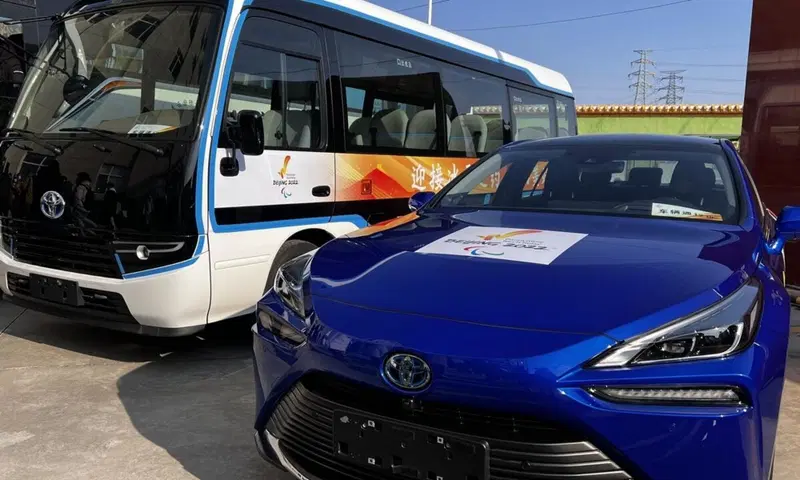 Toyota Mirai a idrogeno utilizzatao per le Olimpiadi di Invernali di Pechino 2022