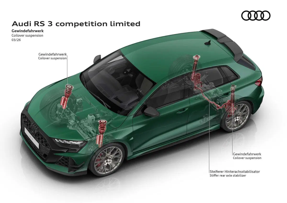 Audi RS 3 Competition Limited 2026: un motore leggendario e cinquant'anni di cilindri che non si dimenticano (2)