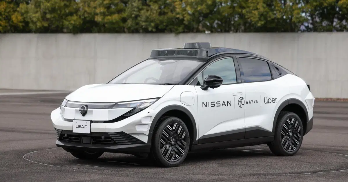 Robotaxi Nissan, Wayve, Uber: al via il progetto pilota a Tokyo con la Nissan LEAF autonoma
