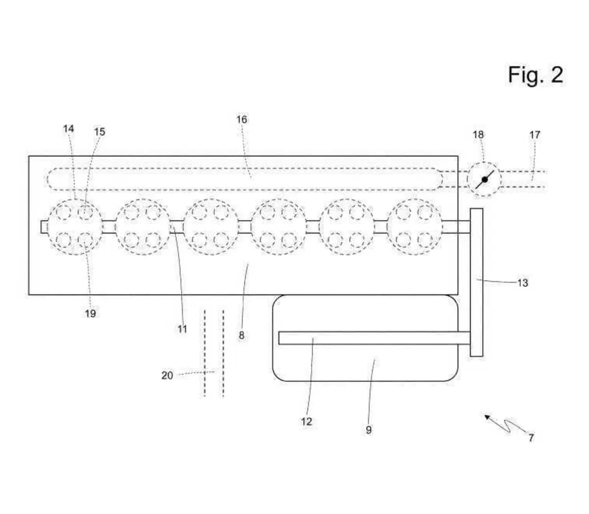 Ferrari smonta il V12 e lo reinventa: il brevetto con due sei cilindri in linea a V (3)
