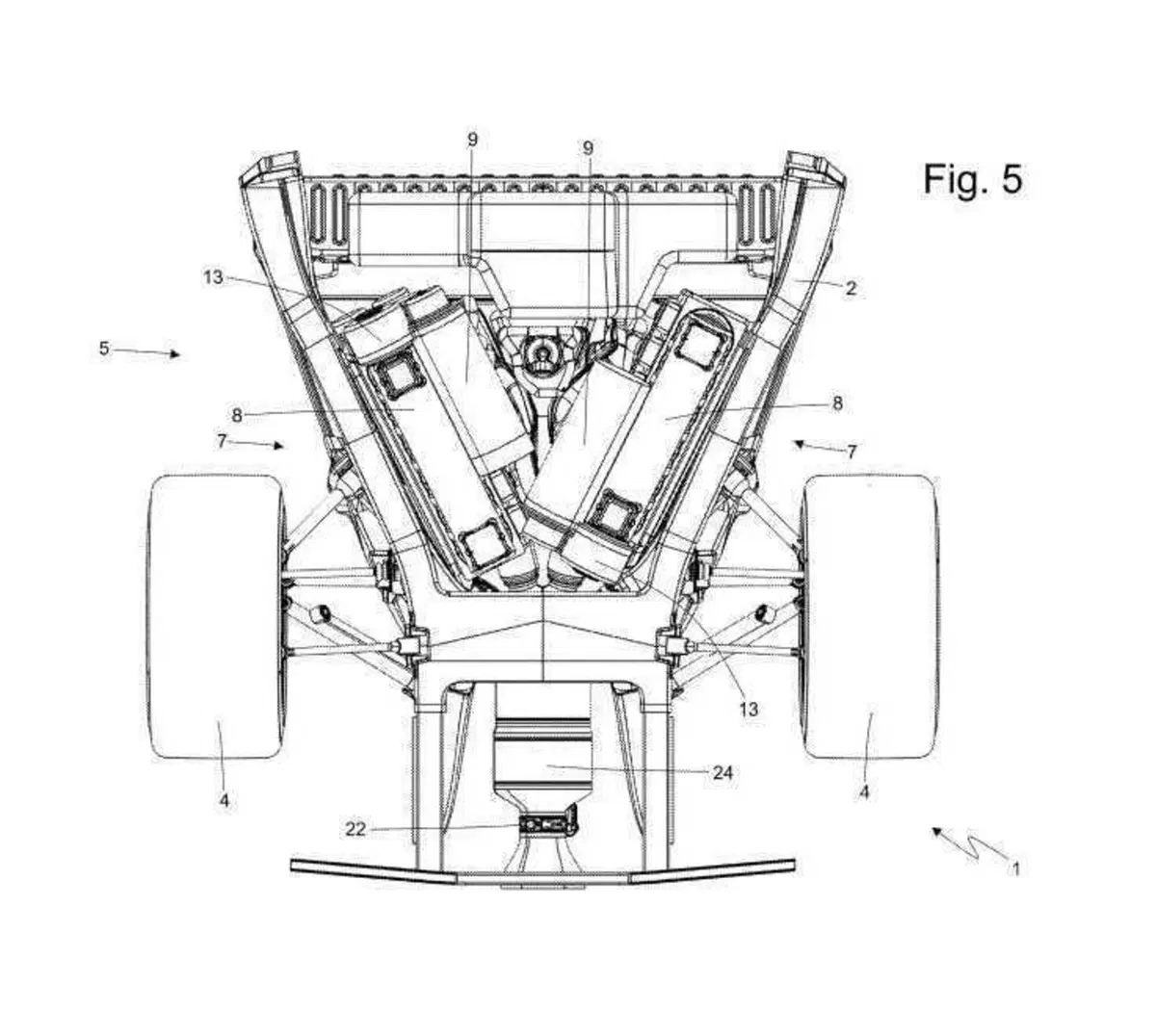 Ferrari smonta il V12 e lo reinventa: il brevetto con due sei cilindri in linea a V (8)