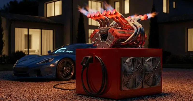 Clamoroso: Ferrari Luce ricaricher&agrave; con il V12 di F1! Ecco "Il Cubo" HPC da 520 kW